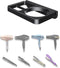 Wall Mount for Blow Dryer - Hair Tool Storage Organizer, Compatible with Flat Iron Holder (Black)