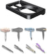 Wall Mount for Blow Dryer - Hair Tool Storage Organizer, Compatible with Flat Iron Holder (Black)
