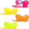 Soaoo 4 Pack Acrylic Small Floating Shelves Neon Acrylic Floating Shelf Colorful