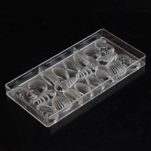 Polycarbonate Chocolate Mold - DIY Handmade Candy Mould with 5 Shell Styles for Pastry Tools Bakeware