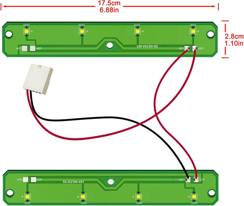 W11043011 LED Light Compatible with Kenmore Maytag Amana Whirlpool Refrigerator Module Replace W10866538