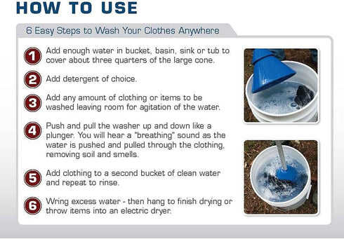 Mobile Washer Portable Clothes Agitator
