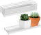 JoyHuaTrade 5 PCS Plastic Plant Tray Saucer, Rectangular Windowsill Plant Drainage Stand for