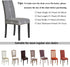HZDHCLH Chair Covers for Dining Room, Set of 4 Stretch Spandex Slipcovers, Washable Anti-Dust for Kitchen, Beige
