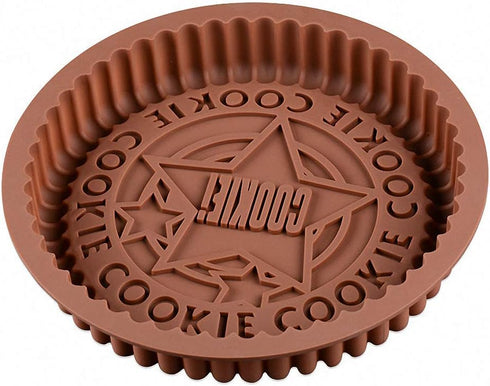 2Pcs Giant Sandwich Oreo Big Cookie Cake Pan, 9 Inch Rock Star Bread Baking Silicone Mold (Set of 2)