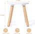1 Pack 10 Frogprin Wooden Step Stool for Kids, Kids Chairs Perfect Matched Sensory Table, Multi-Purpose Sitting Stool