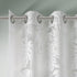 Madison Park Semi Sheer Single Curtain - Modern Botanical Print Grommet Top Window Drape 50x63"