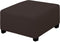 Easy-Going Stretch Ottoman Cover, Folding Storage Stool Protector, Soft Slipcover with Elastic Bottom, Medium, Chocolate