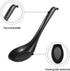 6Pcs Asian Soup Spoons, Melamine Rice Spoons for Ramen, Deep Oval Hook Design