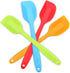 Silicone Spatula Set, 4-Piece Heat-Resistant Non-stick Rubber with Stainless Steel Core