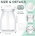 24 Pack 5 oz 48 Zubebe Christmas Glass Milk Bottles with Lids - Versatile Small Glass Jars for Holiday Party Favors