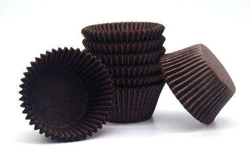 Premium Coffee Greaseproof Cupcake Liners, Standard Size Baking Cups, 200-Count