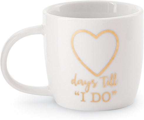 Mud Pie Days Till I Do Wedding Announcement Mug