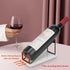 HarJue Tabletop Wine Rack - Metal Countertop Wine Bottles Holder with Elegant Marble Base, Stylish Matte Black