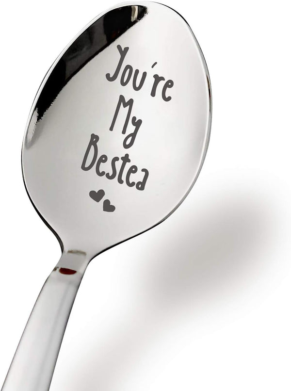 Best Friendship Spoon for Women, Funny Tea Spoon You're My Bestea, Perfect Gift for Tea Lovers