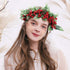 200 400 SallyFashion Artificial Red Berries on Wire Stems - Stems with Holly Berries for Christmas Tree, Wreaths
