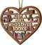 Book Ornament, Wooden Bookshelf Book Lovers Gifts Christmas Tree Decor, Just A