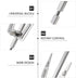 Toddmomy Stainless Steel Air Fryer Rotisserie Forks, Grill Forks for BBQ, Home Kitchen Outdoor Camping, Silver.