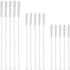 GFDesign Drinking Straw Cleaning Brushes Set, Nylon Bristles with Stainless Steel Handle, 8" to 12" - Set of 15
