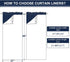NICETOWN Door Curtains for Doorway, Black Out Curtain Liners, Set of 2, 27" x 80" Each Panel