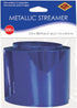 Beistle Gleam 'N Streamer Metallized Streamer, 2-Inch by 200-Feet, Blue (55365-B)