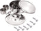 Satre Online and Marketing Masala Box with 7 Spice Containers and 2 Spoons, Lid Included