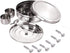Satre Online and Marketing Masala Box with 7 Spice Containers and 2 Spoons, Lid Included