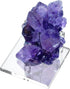 Hipiwe 4-Pack Clear Acrylic Display Stand, Three-Peg Easel Stands for Fossil Coral, Geodes, Rock Mineral Collectibles