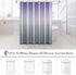 KGORGE Bath Shower Curtain, Waterproof Farmhouse Shower Curtains, 72 Wide x 72 Long, Purple and Grey