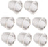 Luxshiny 8Pcs Stainless Steel Teapot Tea Strainer Insert, Metal Mesh Infuser for Loose Tea Leaves (5.8x4cm)