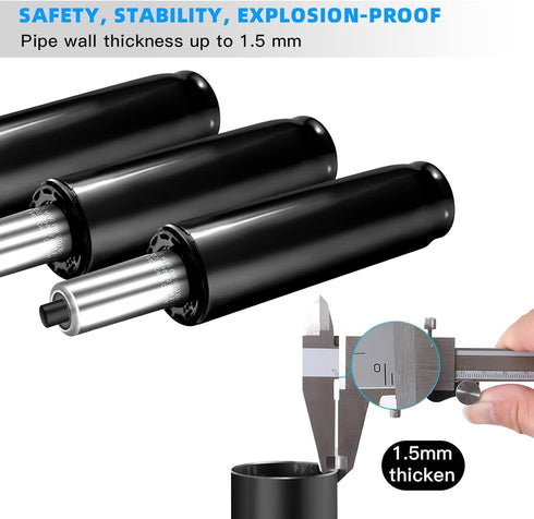 Universal Size Chair Cylinder Replacement Parts, 4.0 inch Stroke Heavy Duty Gas Lift Cylinder for Office Chairs