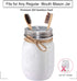 Mason Jar Bathroom Accessories Lids Set (4pcs) - Jars Not Included - Soap Dispenser, Toothbrush Holder, Apothecary Lids