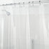 iDesign Vinyl Shower Liner, PVC-Free Curtain with Magnets, Long, Clear