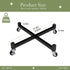 2 Pack 10" 5-10 Inch (10 INCH) Plant Caddy with Wheels, Heavy Duty Metal Rolling Plant Dolly, Plant Stand with Lockable