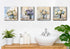 Rustic Hydrangea Wall Art, Blue and White Flowers Canvas Picture, Vintage Botanical Floral Posters for Living Room
