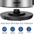 COMFEE' Stainless Steel Electric Kettle, 1.7 Liter Hot Water Kettle, 1500W Fast Boil with Auto Shut-Off