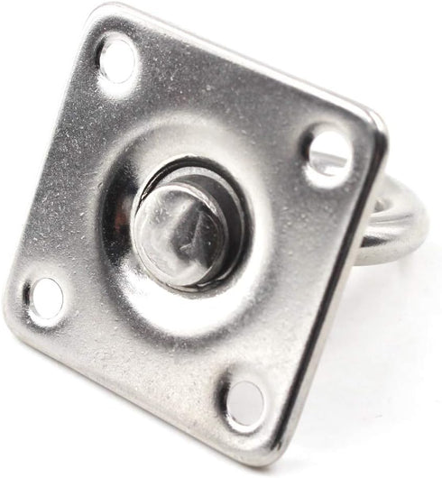 M5 Heavy Duty Swivel Ceiling Mount Hook, 304 Stainless Steel for Yoga Swing & Marine Deck Hardware (4PCS)