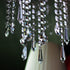 12 38mm/55mm Teardrop Crystals Garland Strands, Hanging Chandelier Crystals Beads Chain for Decoration Clear