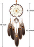 Urdeoms Tree of Life Crystal Dream Catchers for Boys, Brown Boho Wall Decor for Bedroom, Smoky Quartz