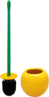 Deep & Sturdy Toilet Bowl Brush with Holder - Orange Bowl Brush - Durable Scrubbing - Toilet Cleaners - Household