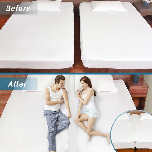 ENITYA Split King Gap Filler for Adjustable Bed, Twin to King Converter Bed Bridge for Family Room