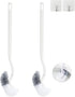 Ryhiac 2 Pack Curved Toilet Bowl Brush Without Holder for Bathroom, Compact Toilet