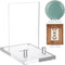 Yousoontic Clear Acrylic Book Stand, Easel Display Stand for Picture, Book, Decorative Plate, Platter (4 x 6 x 6 Inch)