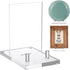 Yousoontic Clear Acrylic Book Stand, Easel Display Stand for Picture, Book, Decorative Plate, Platter (4 x 6 x 6 Inch)