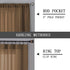 Tollpiz Sheer Tier Curtain Set of 2 Panels - Linen Textured Light Filtering Rod Pocket Voile Small Curtains for