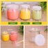 Dailydanny 6 (7 oz (200ml)) Pcs Yogurt Pudding Jars Bottles With Plastic Lids Ideal for Jam, Honey, Wedding Favors