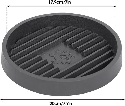 Plunger Holder, Plunger Tray, Air Drying Mat for Toilet Plunger, Stand Wicks Water and Dries Quickly (1pc)