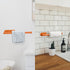 YeeBeny Orange Paper Towel Holder Kitchen Roll Holder, Paper Towel Holder - Self Adhesive or Drilling, Under Cabinet