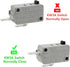 BOJACK Microwave Oven Door Switch KW3A, 16A 125/250 V, Pack of 2 Normally Closed Switches.