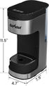 3 SUNVIVI Iced & Hot Coffee Maker: Single Serve Coffee Maker with Brewing Options for K Pod, Ground Coffee & Tea